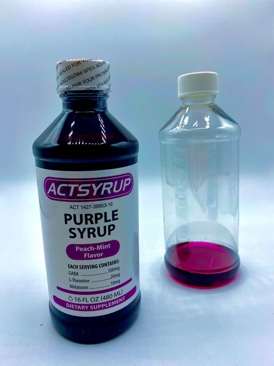 Buy ACTSYRUP (16oz) Purple Peach-Mint Flavor In Australia Online